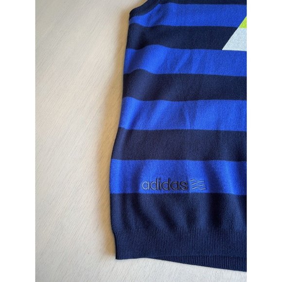 Adidas Men’s Performance Golf Graphic Sweater Vest Blue Green Size Large‎ - Picture 3 of 15